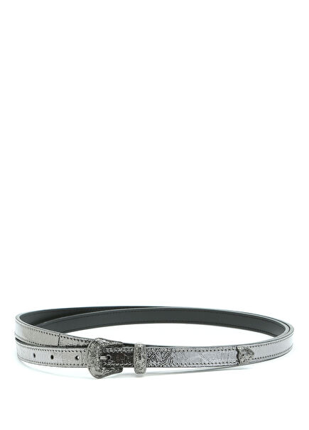 Anthracite Women's Leather Belt