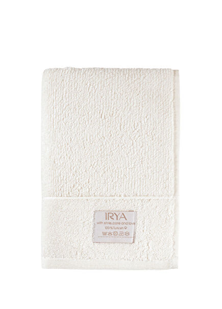 Solena Ecru Cotton Face Towel 50 x 100 cm