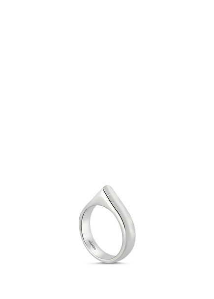 Simple Edge Köşeli 925 Ayar Gümüş Unisex Yüzük