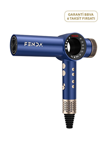 Mavi Profesyonel Dijital Ekranlı Saç Kurutma ve Şekillendirme Cihazı FNDSACKR0007BLUE