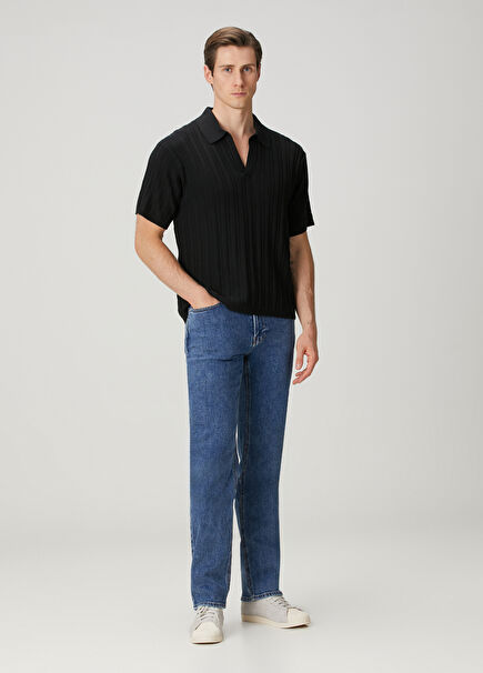 Modern Straight Fit Mavi Jean Pantolon