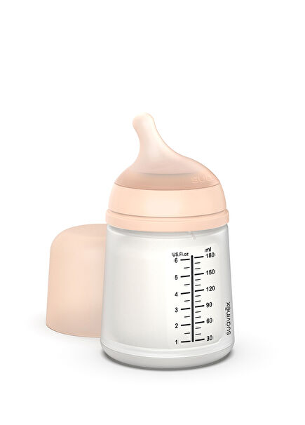 Pembe 0+ Ay Antikolik Silikon Yavaş Akışlı Biberon 180 ml