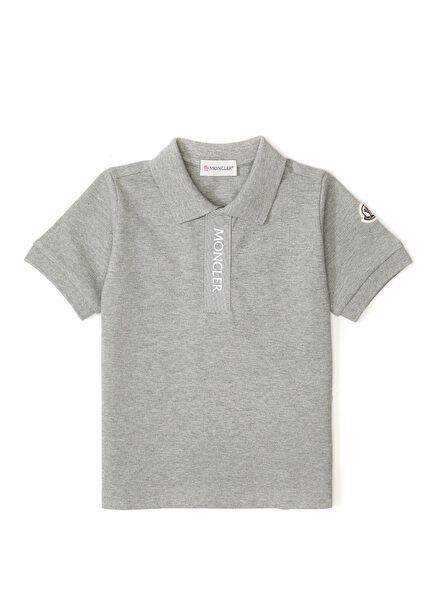 Gray Polo Neck Boys' T-Shirt