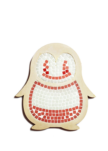 Penguen Ahşap Mozaik Çocuk Puzzle Seti