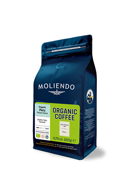 Moliendo Organic Peruvian Local Coffee Bean Coffee 250 gr