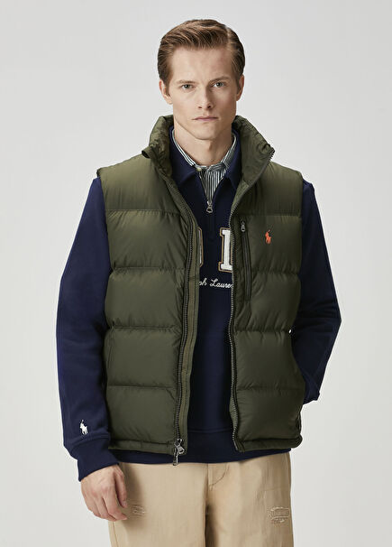Dark Green Puff Vest