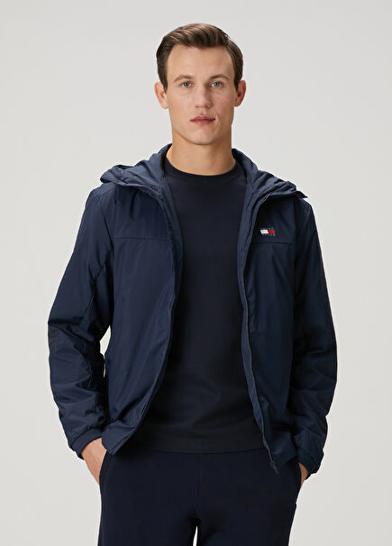 Blue Hooded Coat