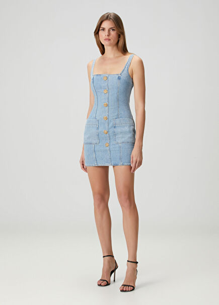 Mavi Mini Denim Elbise