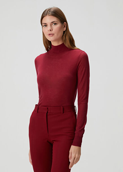 Burgundy Cashmere Sweater