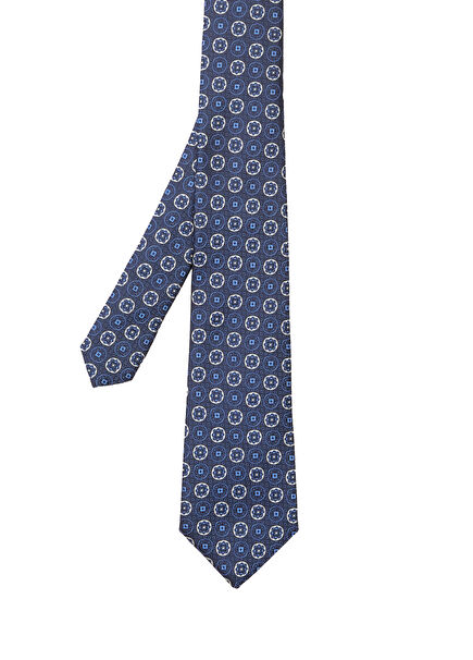 Navy Blue Silk Tie