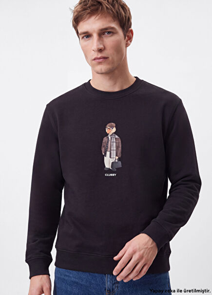 Clubby Anthracite Oversized Sweatshirt