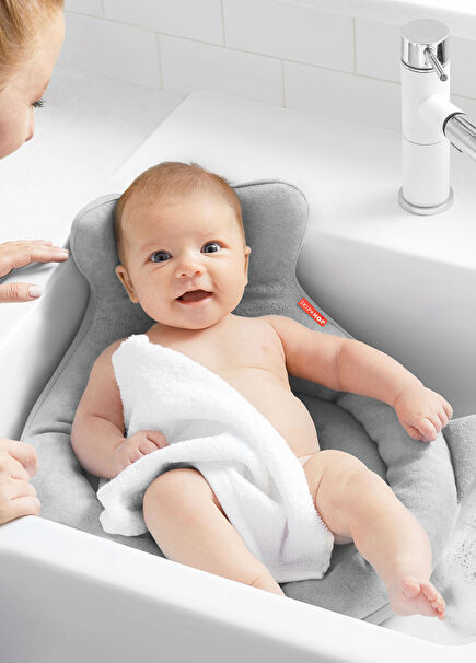 Moby Grey Unisex Baby Bath Non-Sinkable Pillow