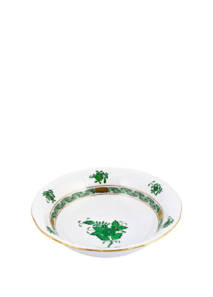 Apponyi Patterned Green Porcelain Bowl 17 cm