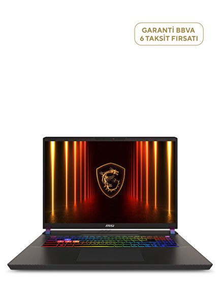 Vector 17 U7-255HX 32GB Ram 1TB SSD 12GB RTX5070TI 17.0" QHD+ 240Hz Windows 11 Home Gaming Laptop HX AI A2XWHG-086TR