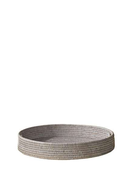 Yuvarlak Rattan Servis Tepsisi