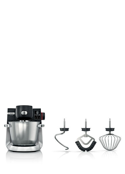 MUMS6ZS00 Serie 6 Siyah Fırçalanmış Çelik Mutfak Makinesi 1600 W 