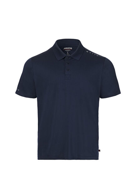 M Evo Crew Sunblock Ss Polo Yaka Navy Kısa Kollu Erkek T-Shirt