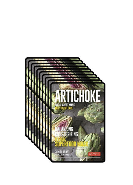 Artichoke Balancing and Moisturizing Artichoke Face Mask 10 x 25 gr