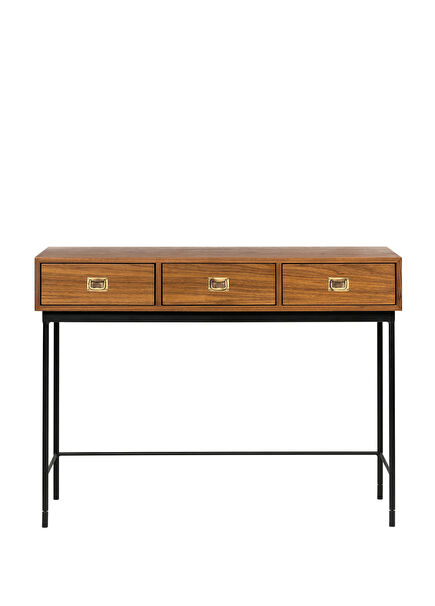 Thin 3-Drawer Natural Walnut Dresser