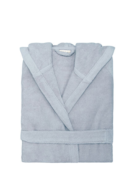 Chaletti Confetti Premium Pamuklu Rain Blue Unisex Bornoz