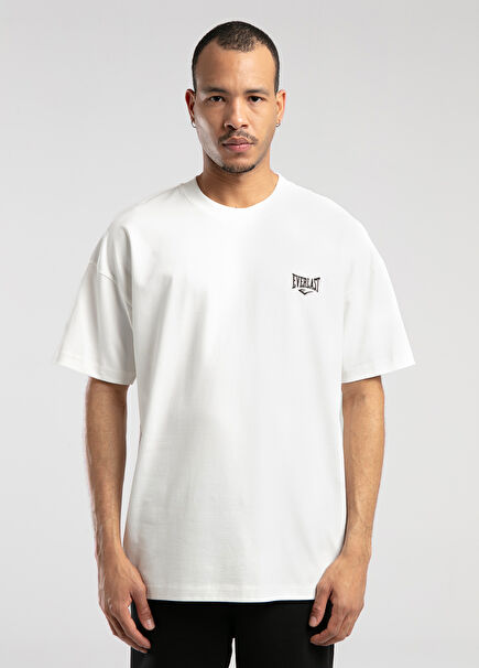 Ever Essentials Beyaz Oversize Kısa Kollu Erkek T-Shirt