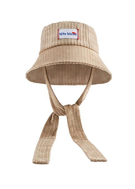Jolene Beige Women's Corduroy Bucket Hat