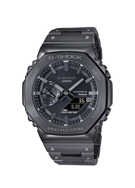 GM-B2100BD-1ADR Black Steel Men's Wristwatch