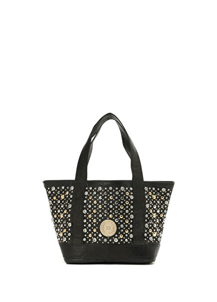 Micro Cosima Disco Tote Siyah Kadın Deri Çanta