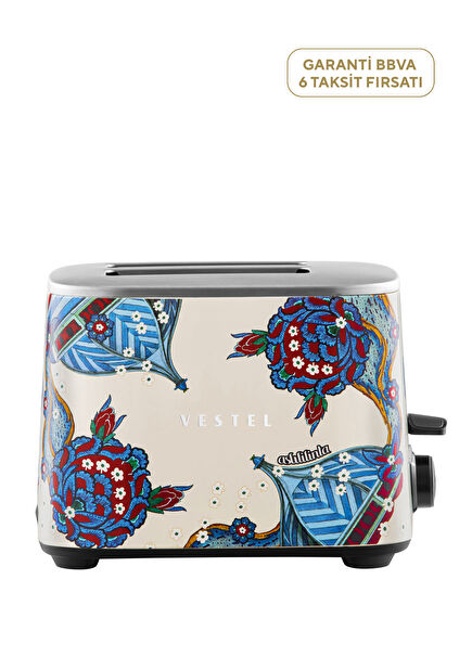 Vestel x Aslı Filinta Retro Beige Tile Toaster