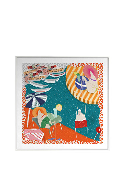 Amalfi Beach Life Fine Art Digital Print