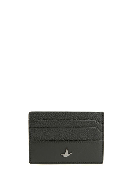 Black Men's Leather Card Holder