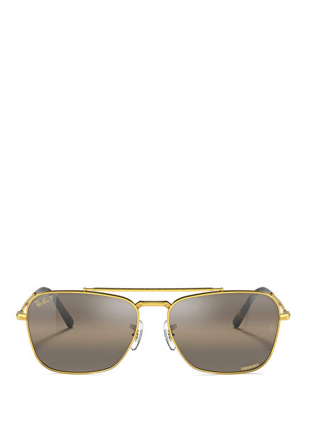 Gold Gri Kare Formlu Unisex Güneş Gözlüğü
