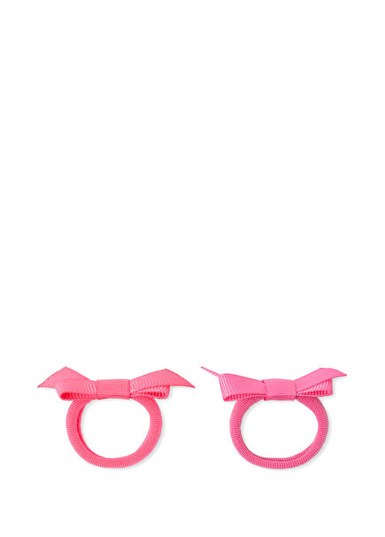 Fiyonk Detaylı Kız Bebek 2'li Saç Lastiği Seti