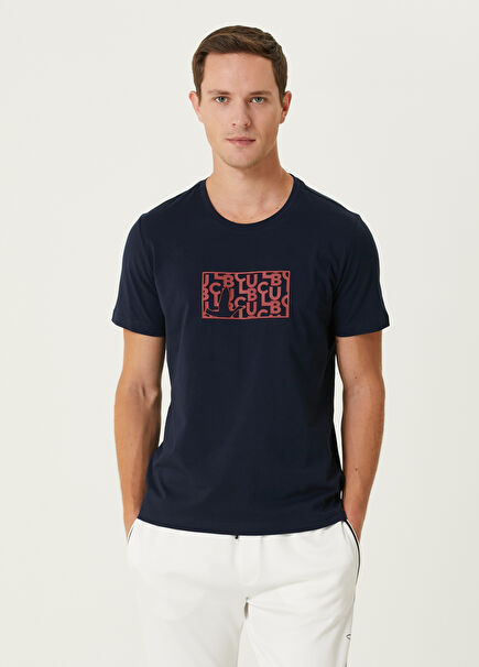 Navy Blue Printed T-Shirt