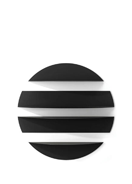 Solis Black Metal Wall Shelf