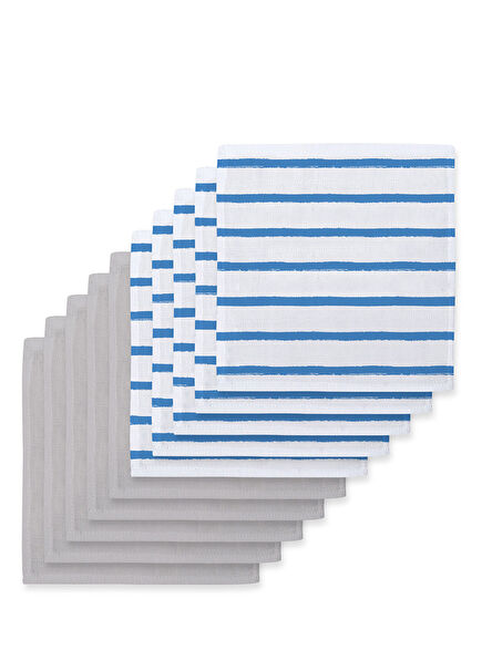 Coco Brush & Cotton Grey Muslin Pack of 10 Baby Mouth Diapers