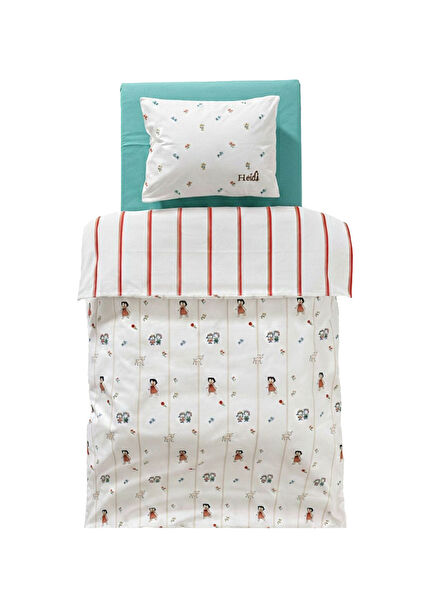 Heidi Desenli %100 Pamuk Bebek Çocuk Nevresim Takımı 100 x 150 cm