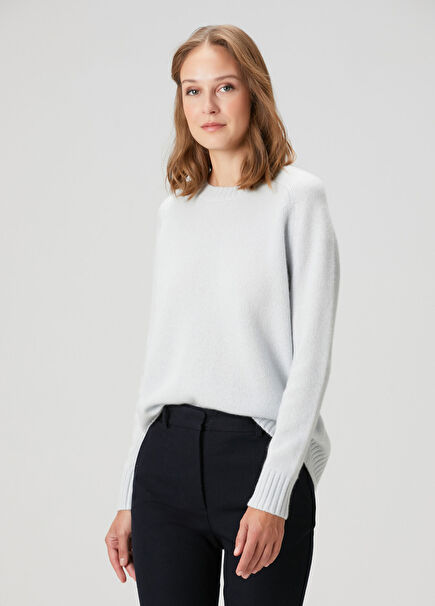 Light Blue Wool Sweater