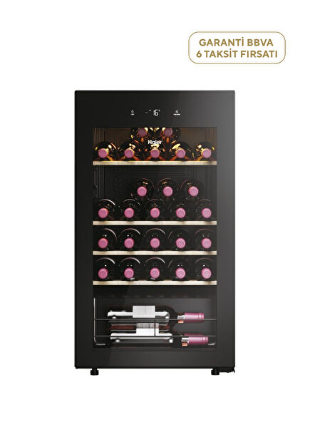 HWS34GGH1 34-bottle capacity wine fridge with Wi-Fi connection