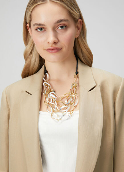 Gold Silver Women's Necklace