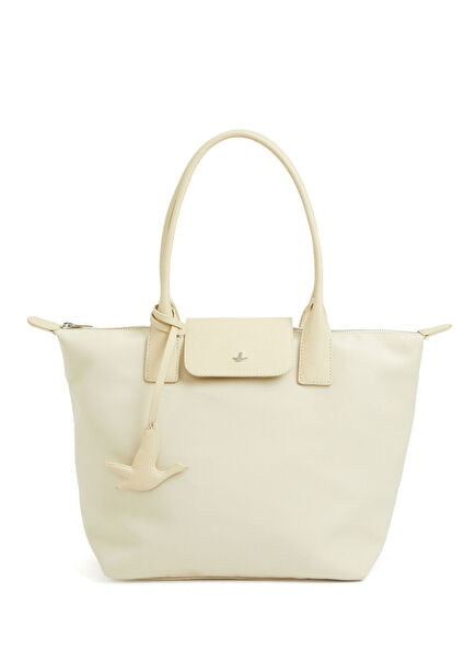 City Medium Ekru Kadın Alışveriş Çantası