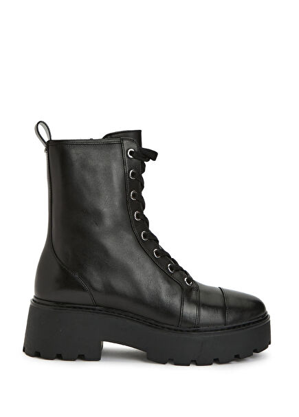 Black Women's Leather Boots