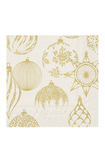 Shining Baubles Krem Gold Peçete