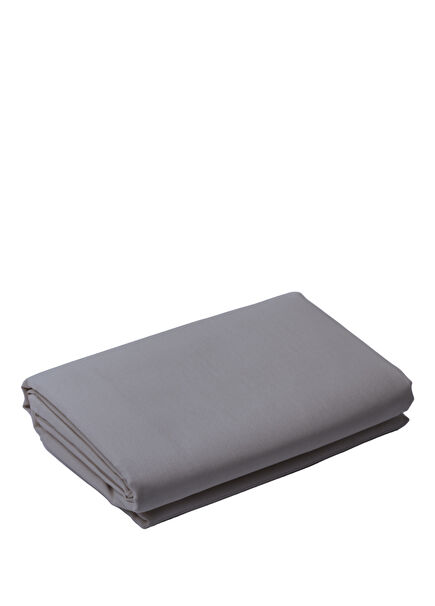 Grey Cotton Sateen Plain Sheet