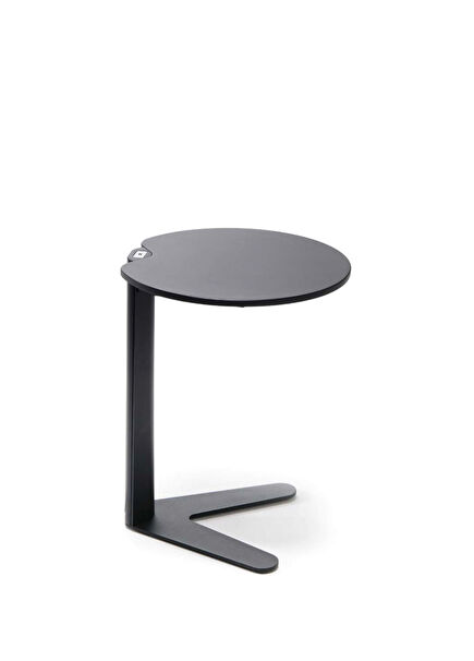 Bunny Electrified USB Black Wooden Side Table