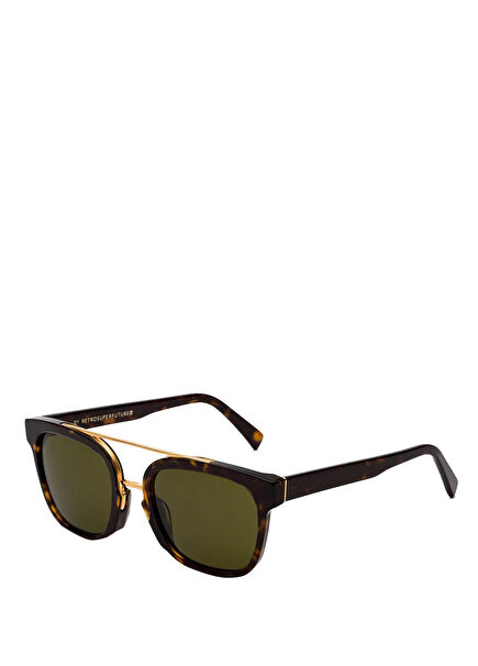 4AB Green Kahverengi Asetat Unisex Güneş Gözlüğü