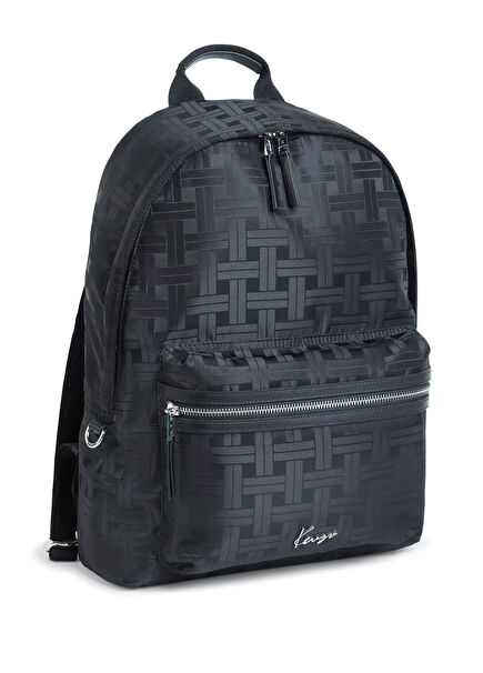 Mura Black Jacquard Men's Backpack
