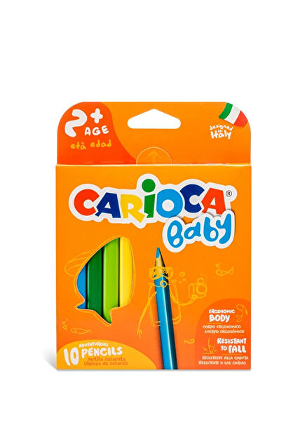 Jumbo 10-Pack Baby Triangle Dry Crayons