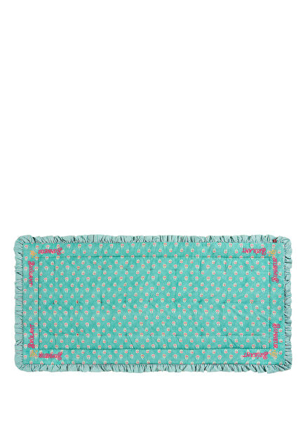 Okhla Embroidered Green Sofa Mat