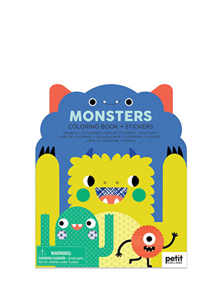 Monsters Sticker Coloring Book